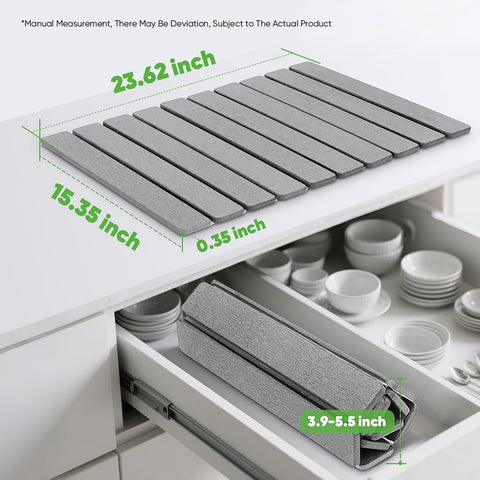 Folded for compact storage showcases space-saving design.