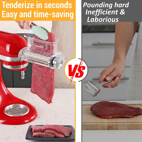 Durable metal housing of FavorKit tenderizer ensures long-lasting use