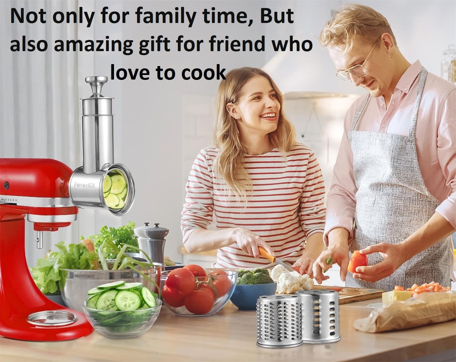 FavorKit large-capacity 60mm feed opening handles bulk produce with ease