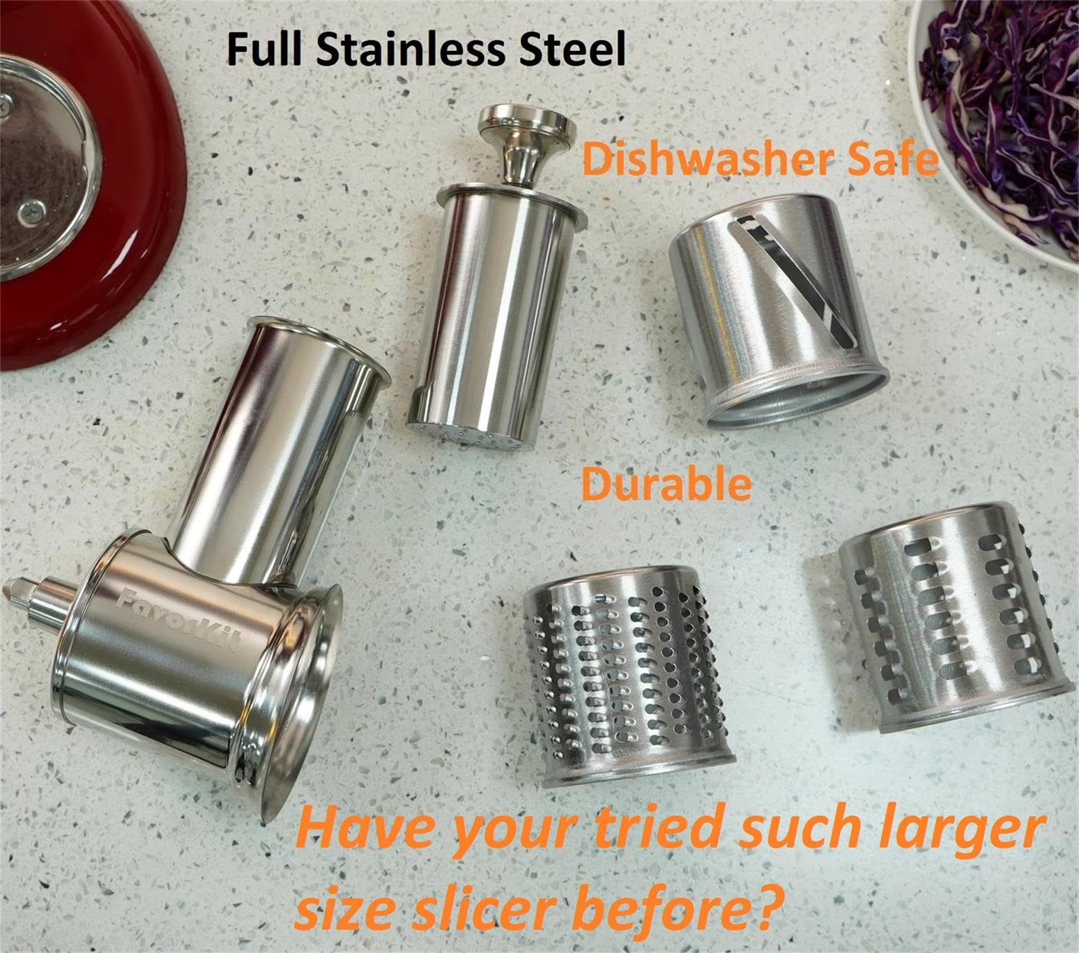 FavorKit versatile attachment enhances salads, toppings, and homemade meals.