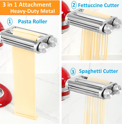 FavorKit pasta maker shows fettuccine cutter for weeknight meals