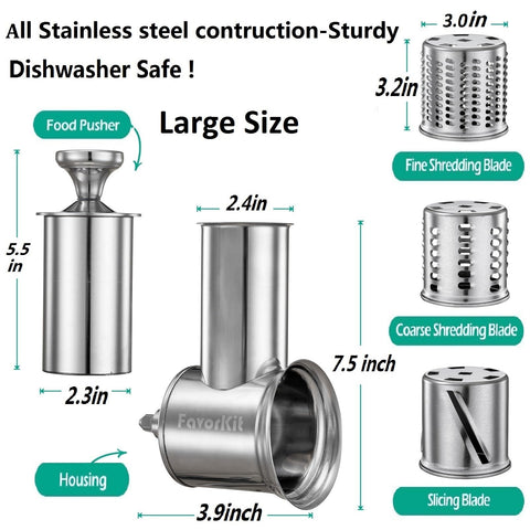 FavorKit stainless steel construction for durable, long-lasting use in the kitchen