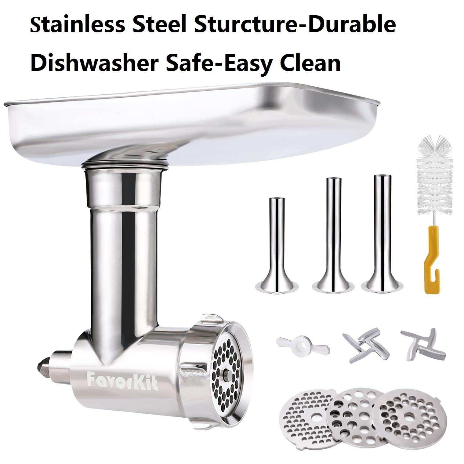 FavorKit sausage stuffing plate for tidy, consistent fills