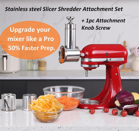FavorKit three-blade system includes 5mm slice, 6mm coarse, and 3mm fine blades.