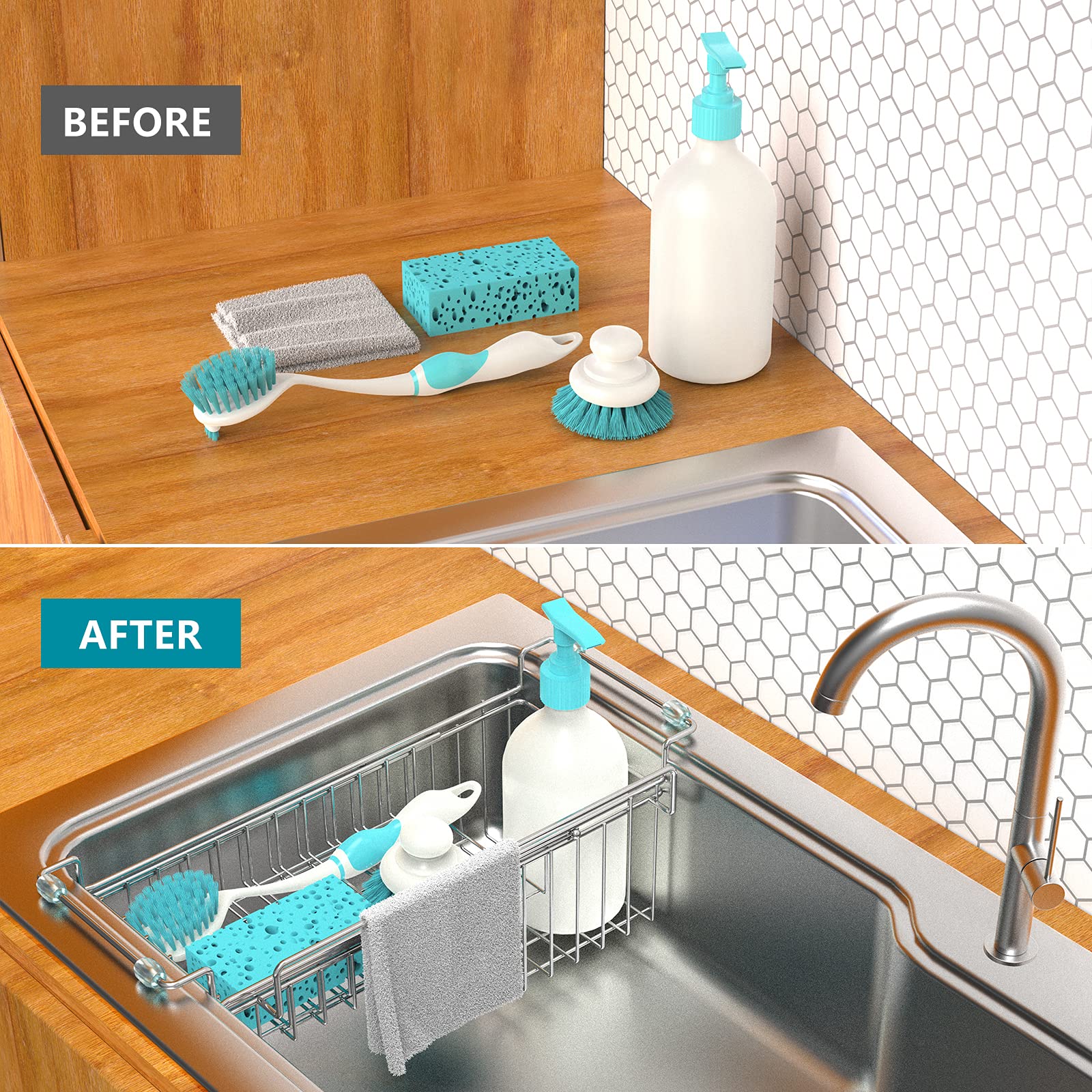 Favothings no-installation design installs over the sink in seconds