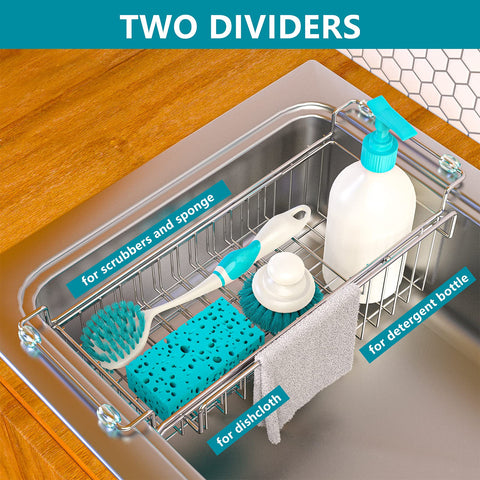 Favothings sponge holder organizer keeps sponges accessible and clutter-free