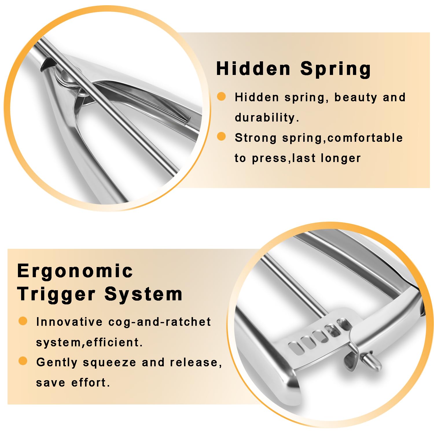Fayomir trigger-system cookie scoop for effortless dough release.
