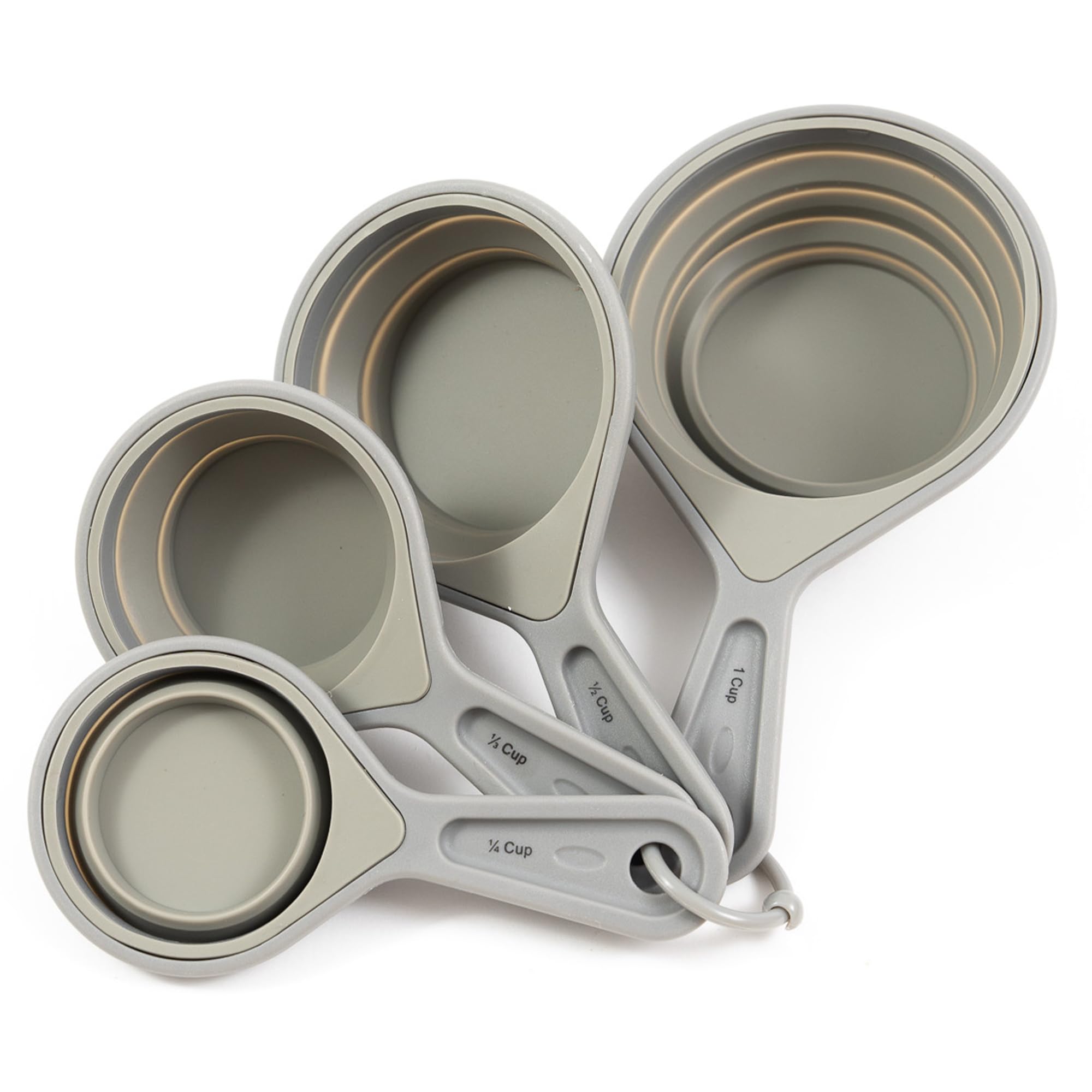 The French Culinary Institute collapsible 1-cup measuring cup offers precise portions and space-saving design.
