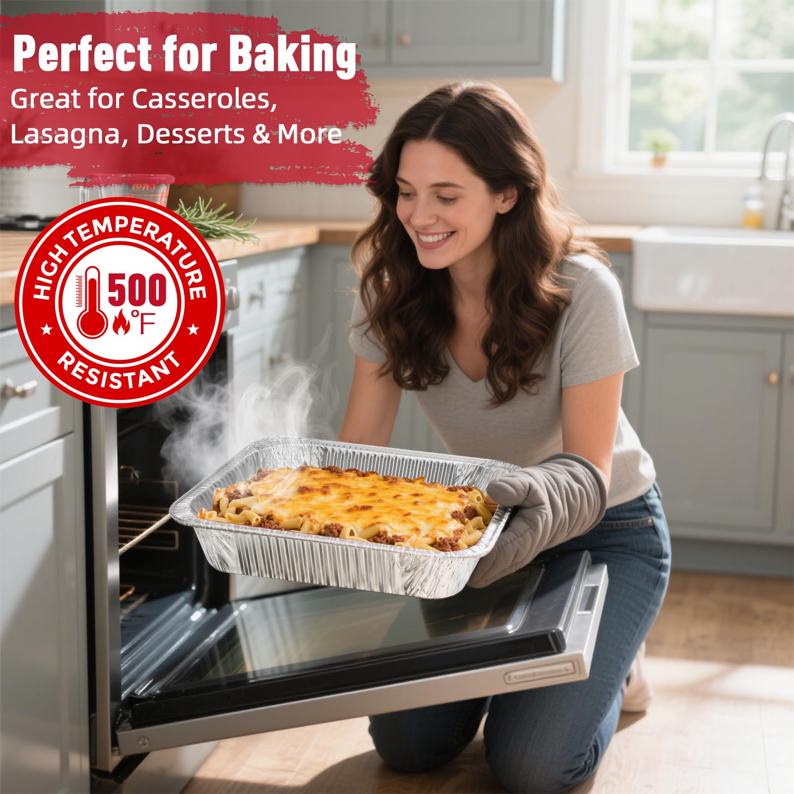 Fcotsm steam-table-ready pan that stays warm during buffet-style service.