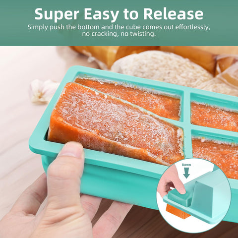 FDDAI freezer tray leak-proof lid keeps portions sealed and organized.