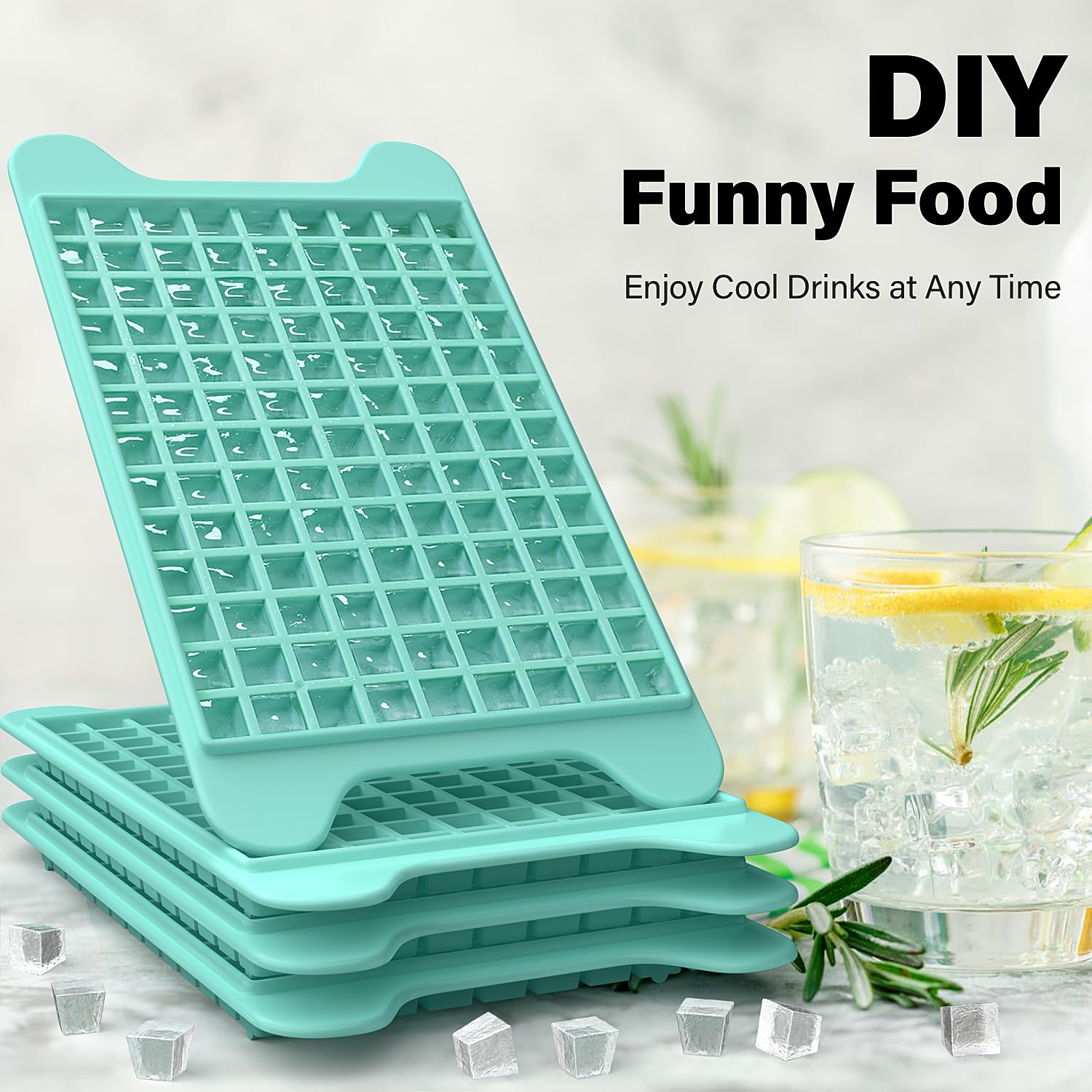 FDDBI dishwasher safe ice tray for simple cleaning and reuse.