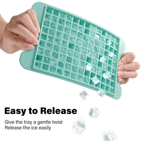 FDDBI freezer bin holds about 1080 ice cubes for organized storage.
