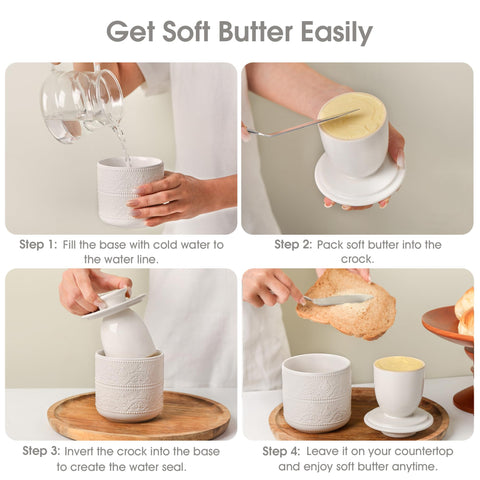 FE FUN ELEMENTS Butter Crock water-base setup demonstrates airtight seal