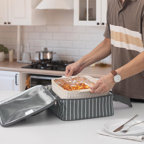 FE Fun Elements casserole carrier dimensions fit 9x13 to 11x15 dishes