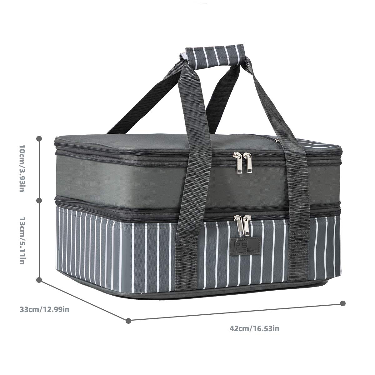 FE FUN ELEMENTS expandable design fits two baking dishes for gatherings.