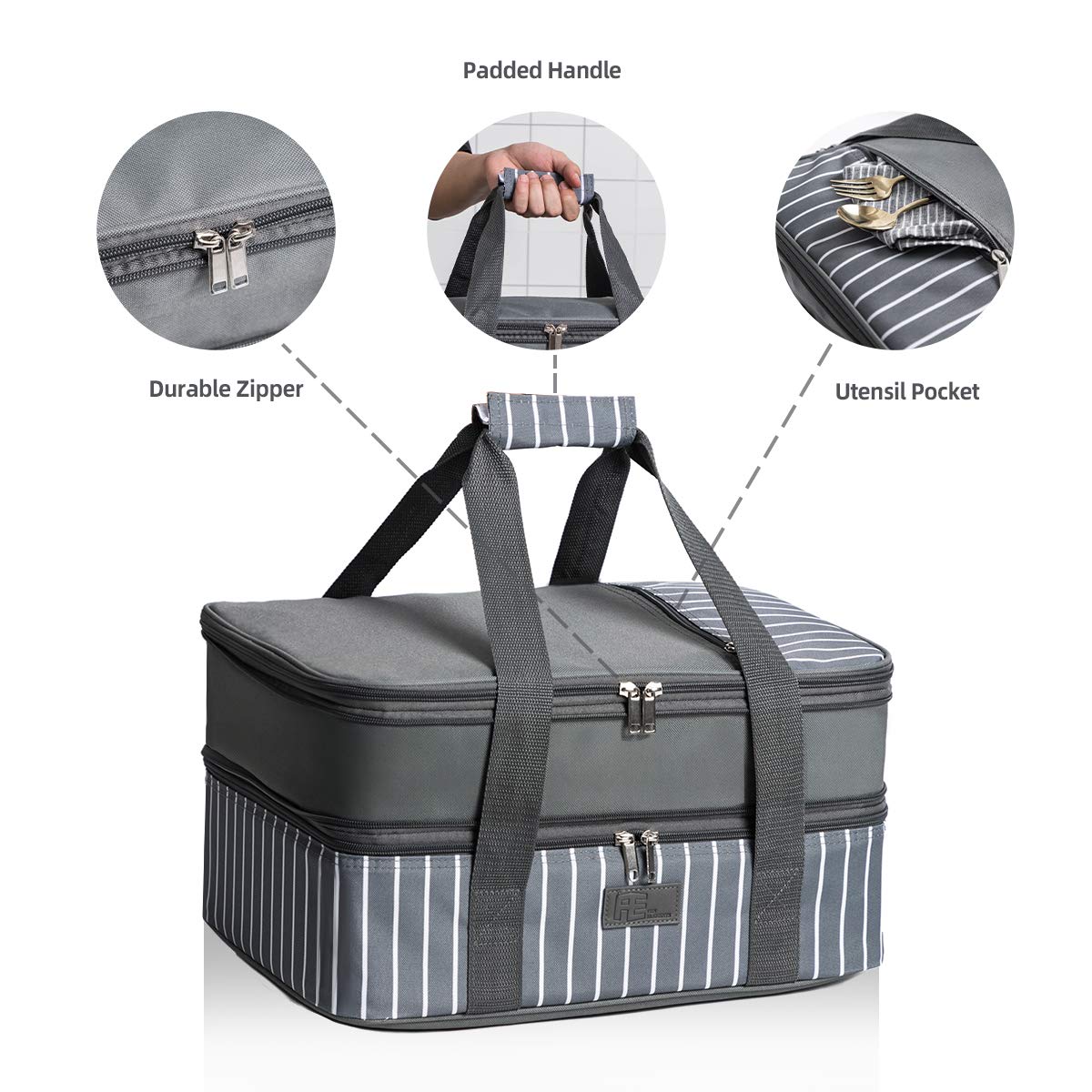 FE FUN ELEMENTS leak-proof interior protects against drips during transport.