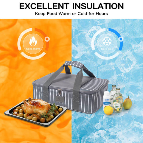 FE Fun Elements casserole carrier zipper closure for secure transport