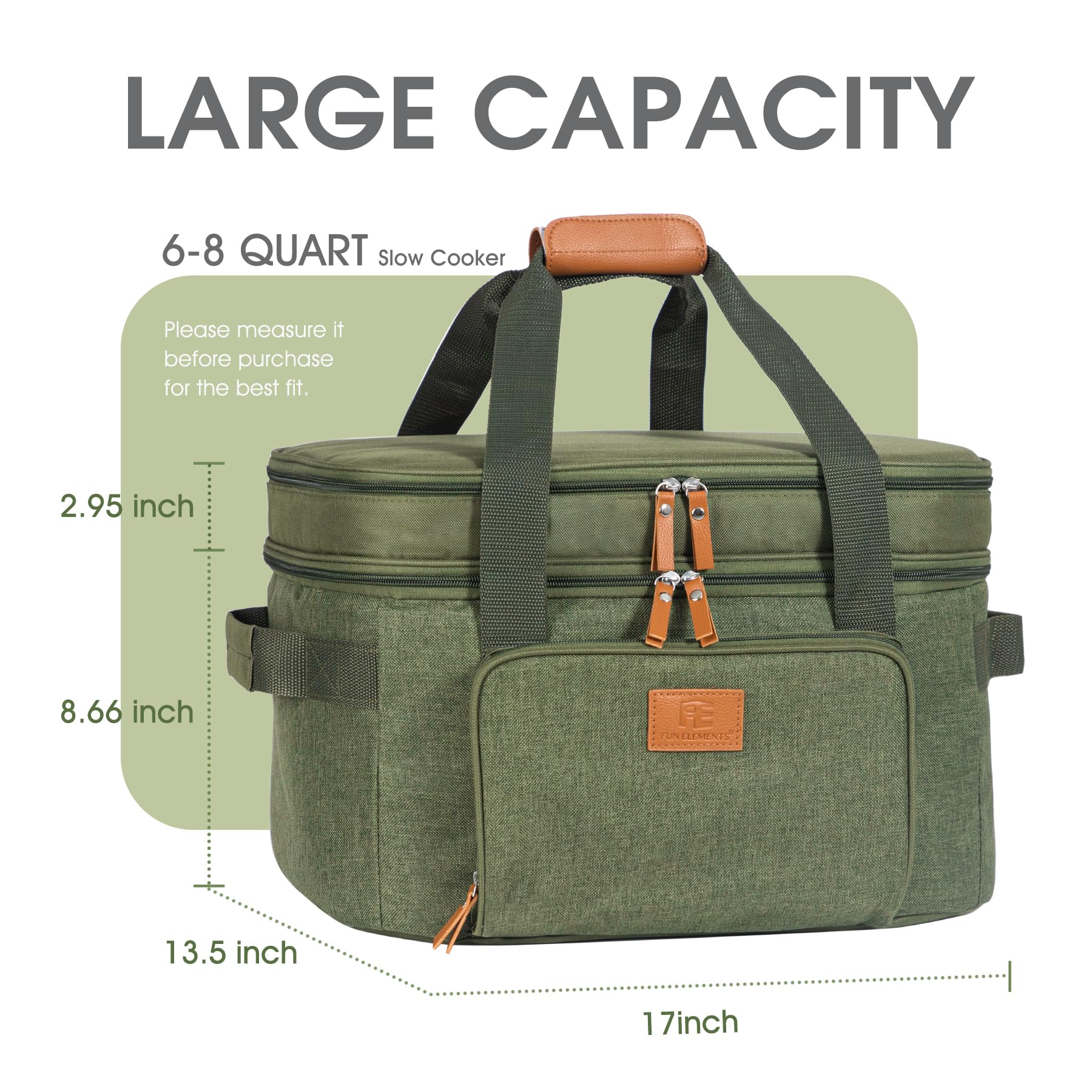 FE FUN ELEMENTS double-layer compartments organize meals and utensils on the go.