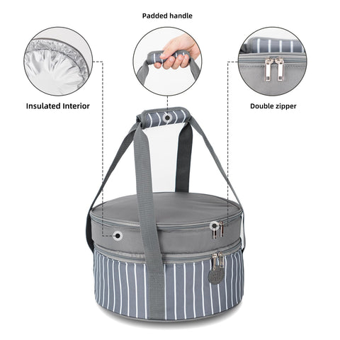 FE FUN ELEMENTS insulation preserves heat or cold for hours during potlucks