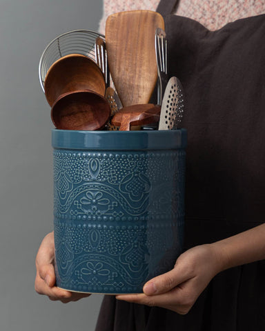 Multi use image shows ice bucket, vase, and snack storage possibilities