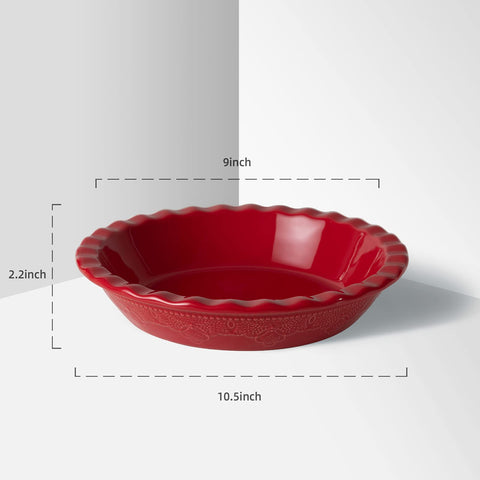 FE Fun Elements deep dish with ruffled edge ideal for larger fillings.