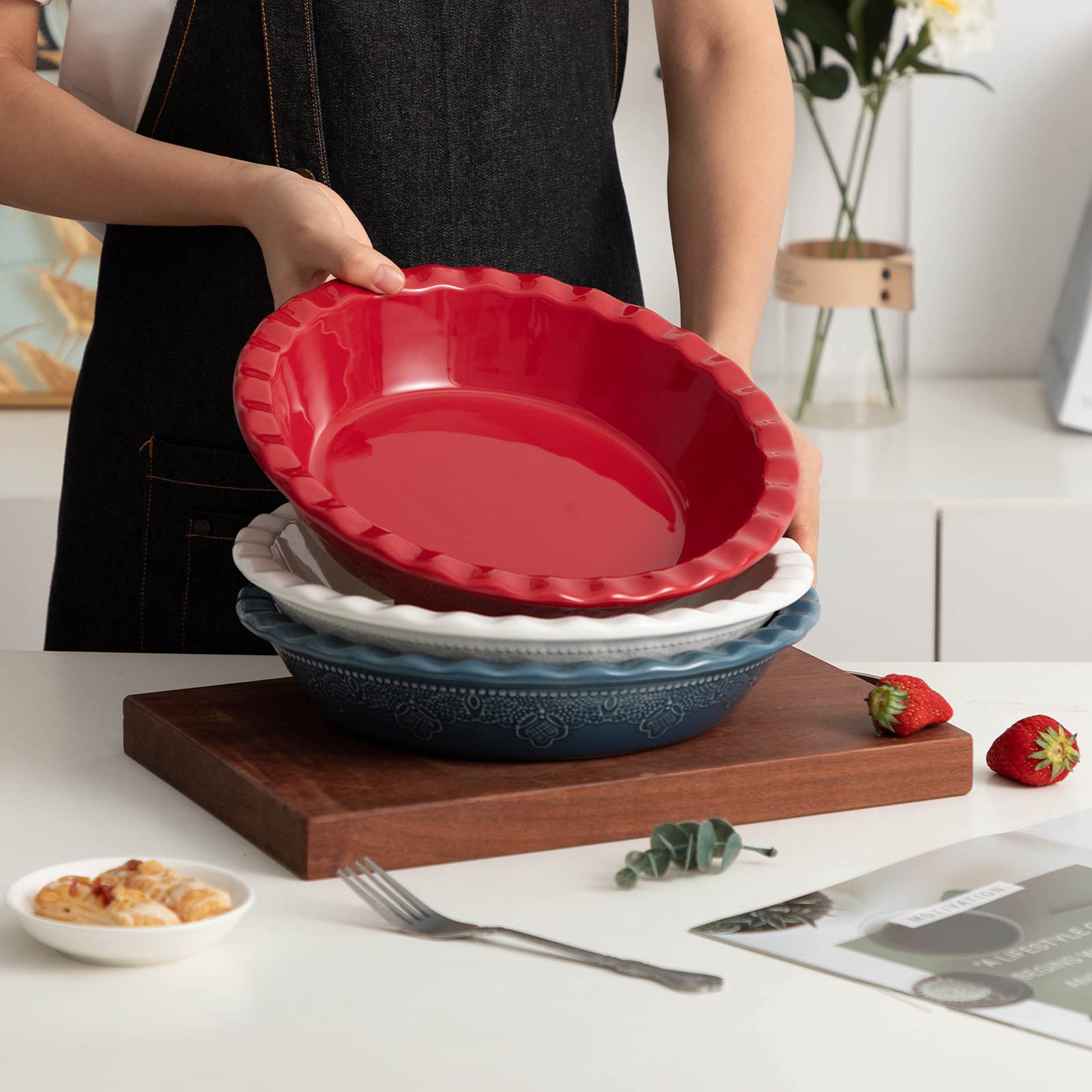 FE Fun Elements set of 2 saves space for baking multiple pies.