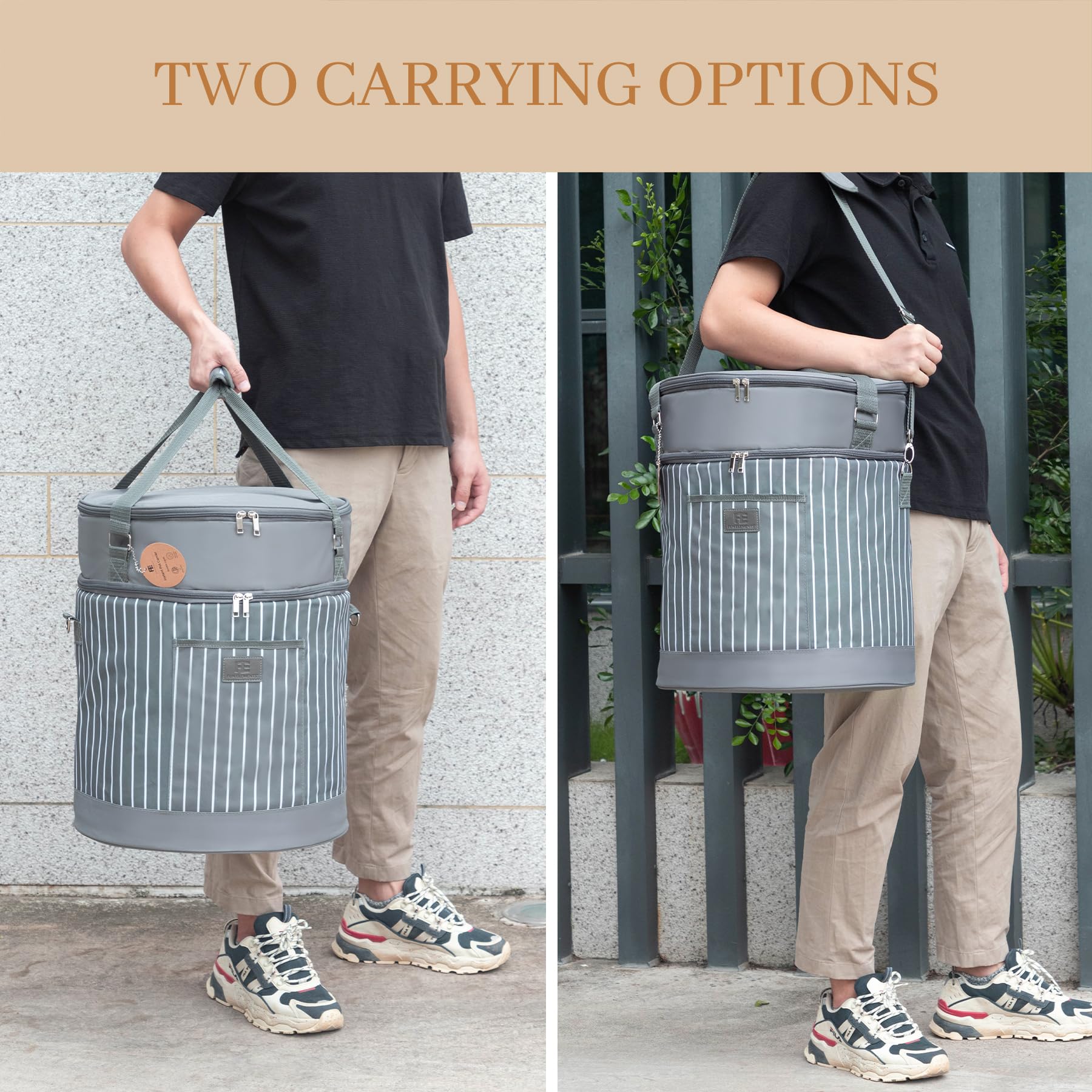 FE FUN ELEMENTS travel-ready bag keeps cooker protected on the go