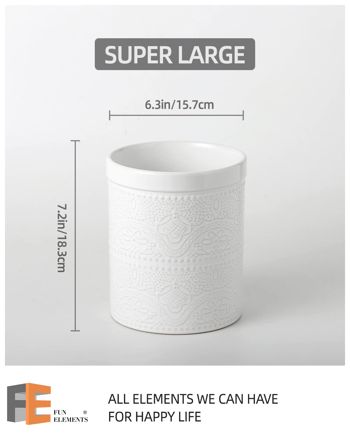 FE FUN ELEMENTS versatile utility holder can double as ice bucket or vase.