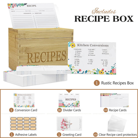 Feasteery 100 recipe cards in 4x6 size ready for quick reference.