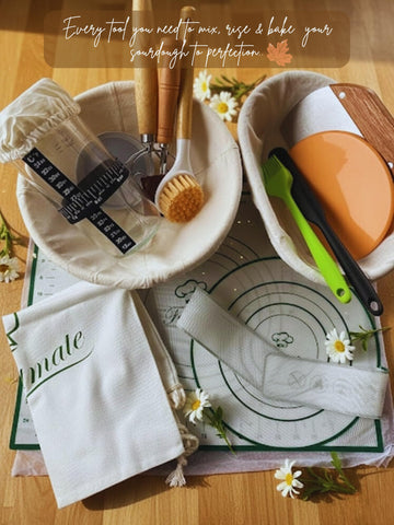 Feastmate oval 10-inch banneton basket with liner for bakery-like proofs