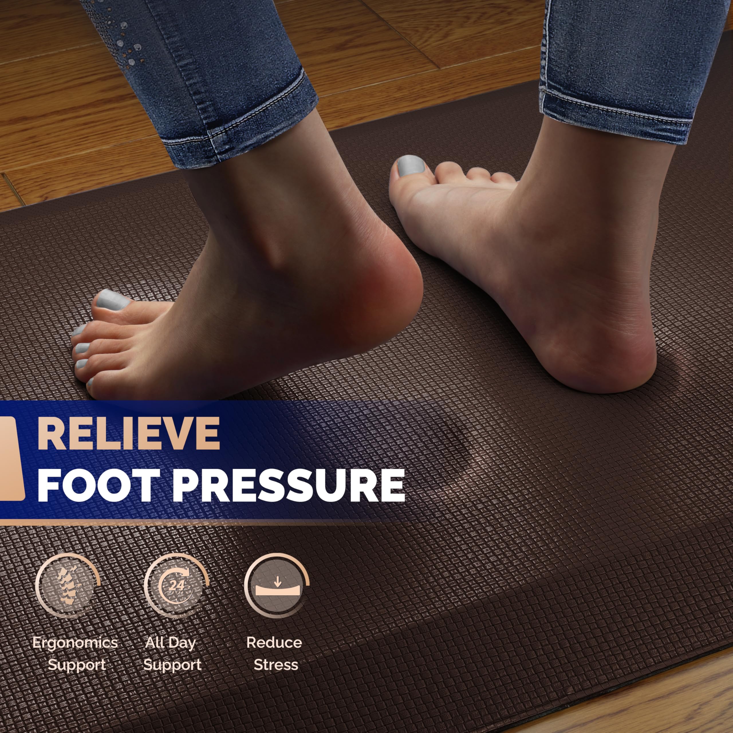FEATOL mat bottom non-slip grip for stable placement during tasks