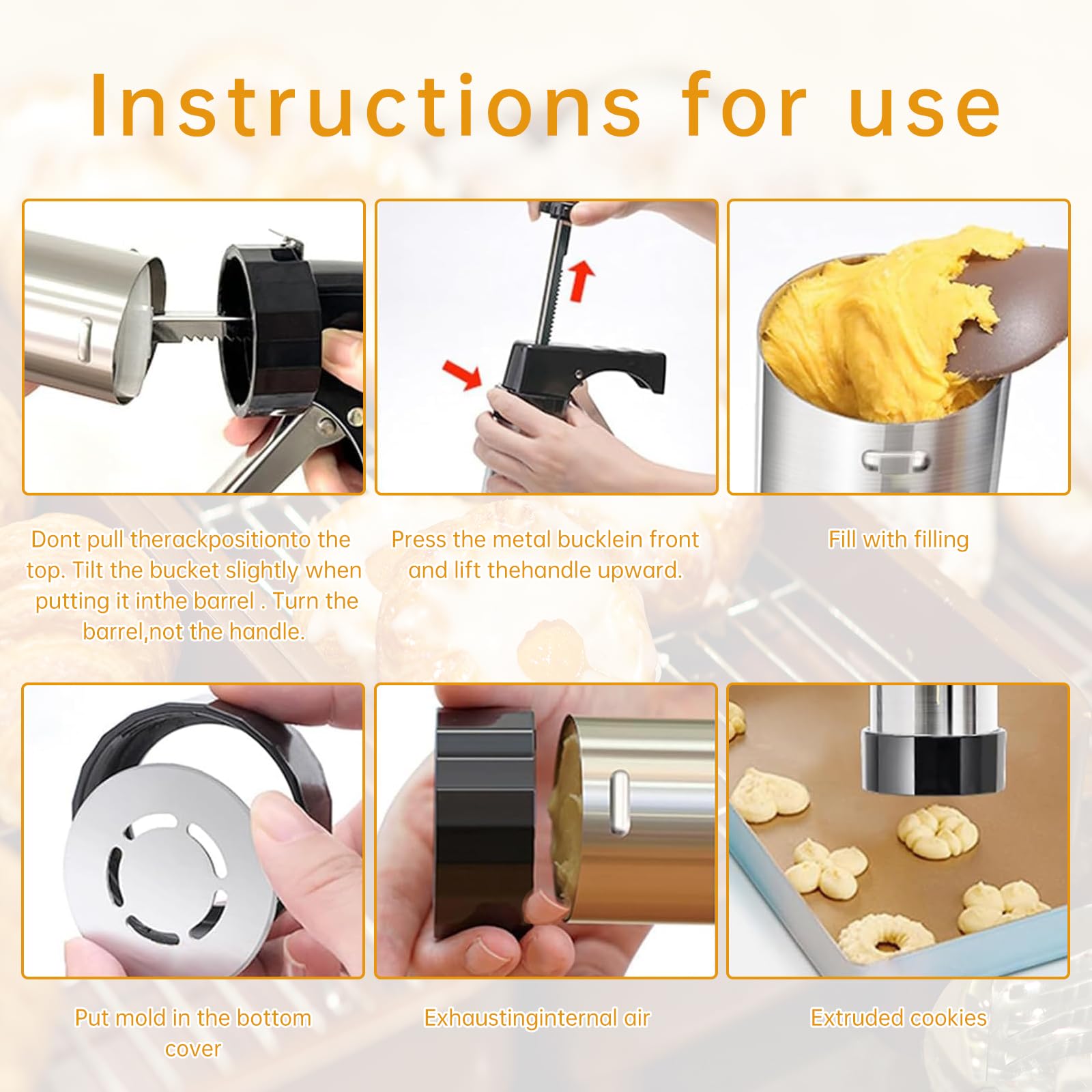 Easy to clean stainless steel design saves time after baking.