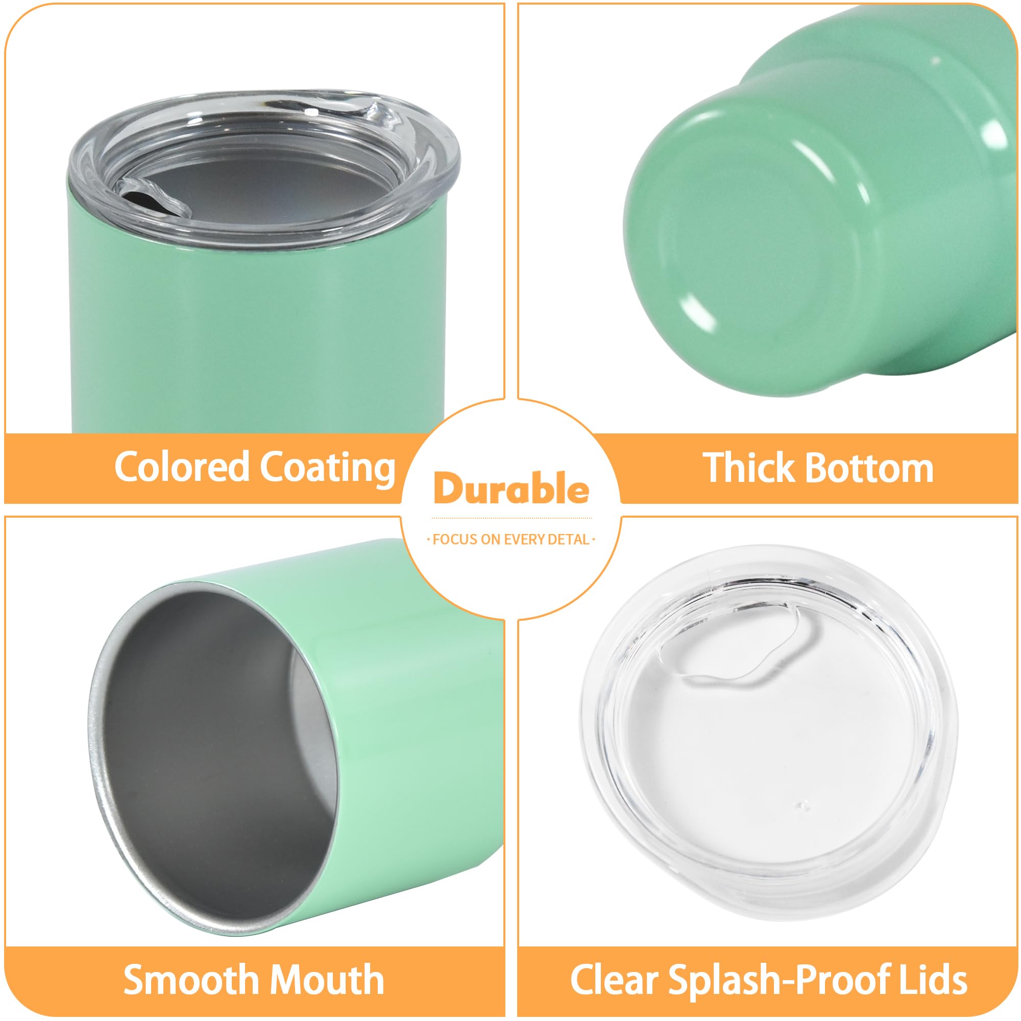 FECBK BPA-free lid with silicone seal prevents splashes during travel.