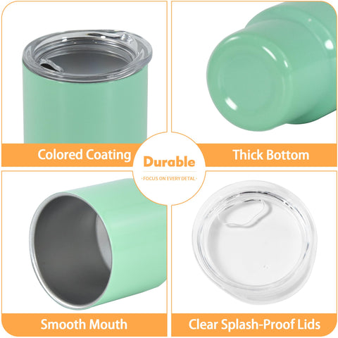 FECBK BPA-free lid with silicone seal prevents splashes during travel.