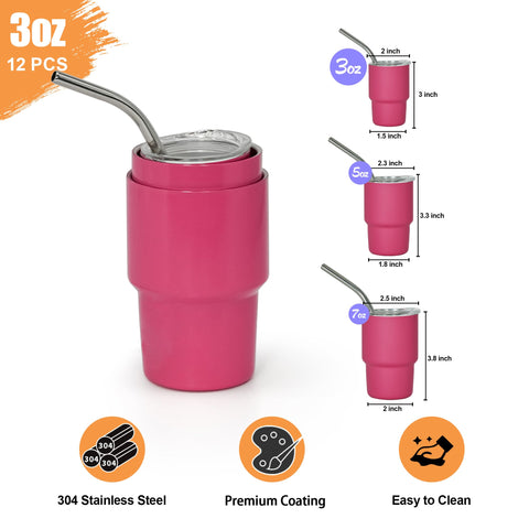 FECBK dishwasher-safe shot glasses with BPA-free lid for easy cleanup.