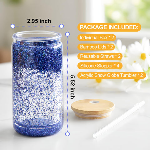 FECBK snowglobe tumbler gift box set ideal for gifting or parties.