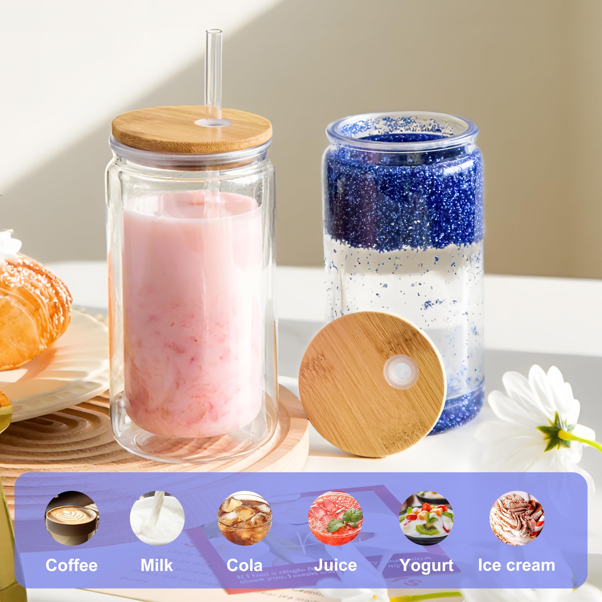 FECBK snowglobe tumbler's pre-drilled bottom simplifies glitter sealing.