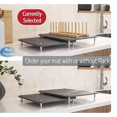 FEDBB two-piece kit in dark gray complements modern kitchens and drying needs