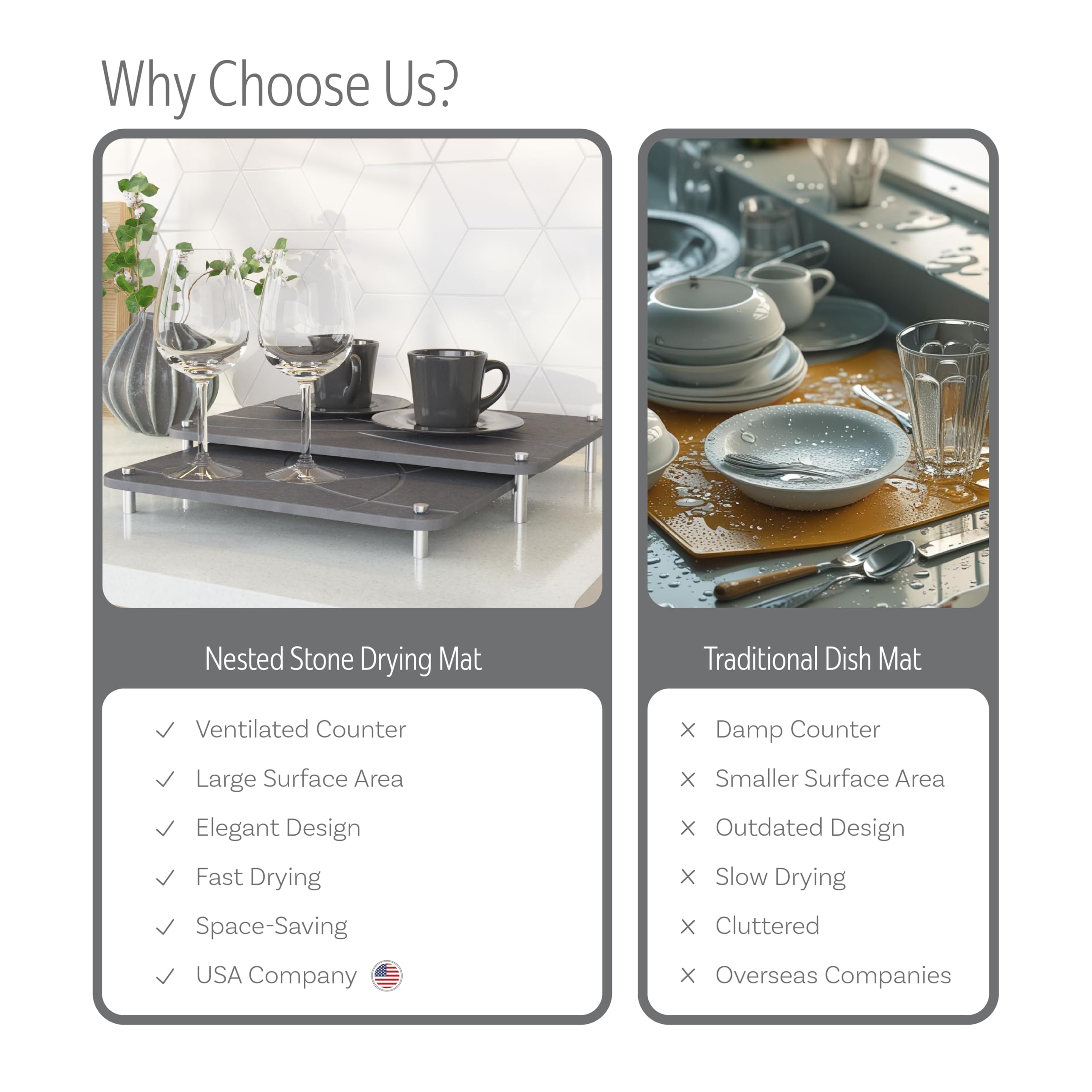 FEDBB 2-pack offers a compact drying solution for small kitchens