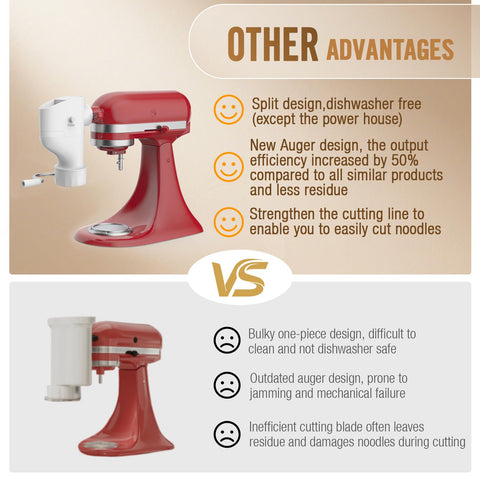 Fedowal built-in wire cutter lets you tailor pasta length.