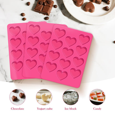 Feehope heart molds support baking cookies, chocolates, candles, and crafts.