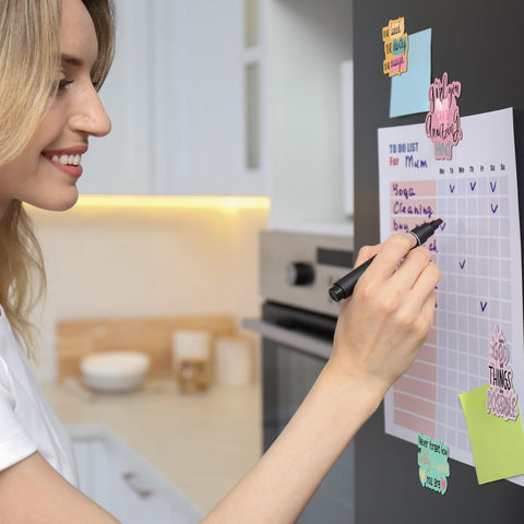 Feekoon color-pure design magnets add visual interest to classrooms.