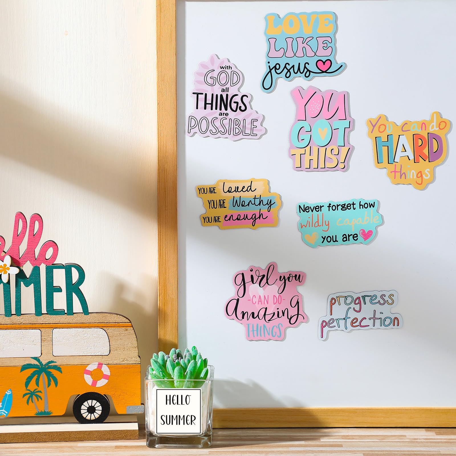 Feekoon durable magnetic fridge magnets for lockers and whiteboards.