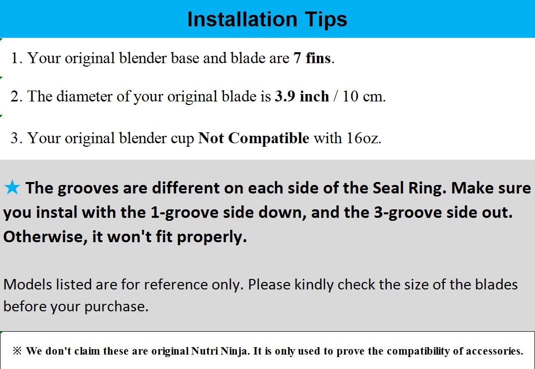 Feilifan Ninja Pro BL450-30 gasket fit diagram close-up