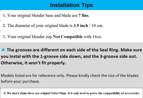 Feilifan Ninja Pro BL450-30 gasket fit diagram close-up