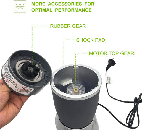 Feilifan white motor top base gear for smooth NutriBullet operation
