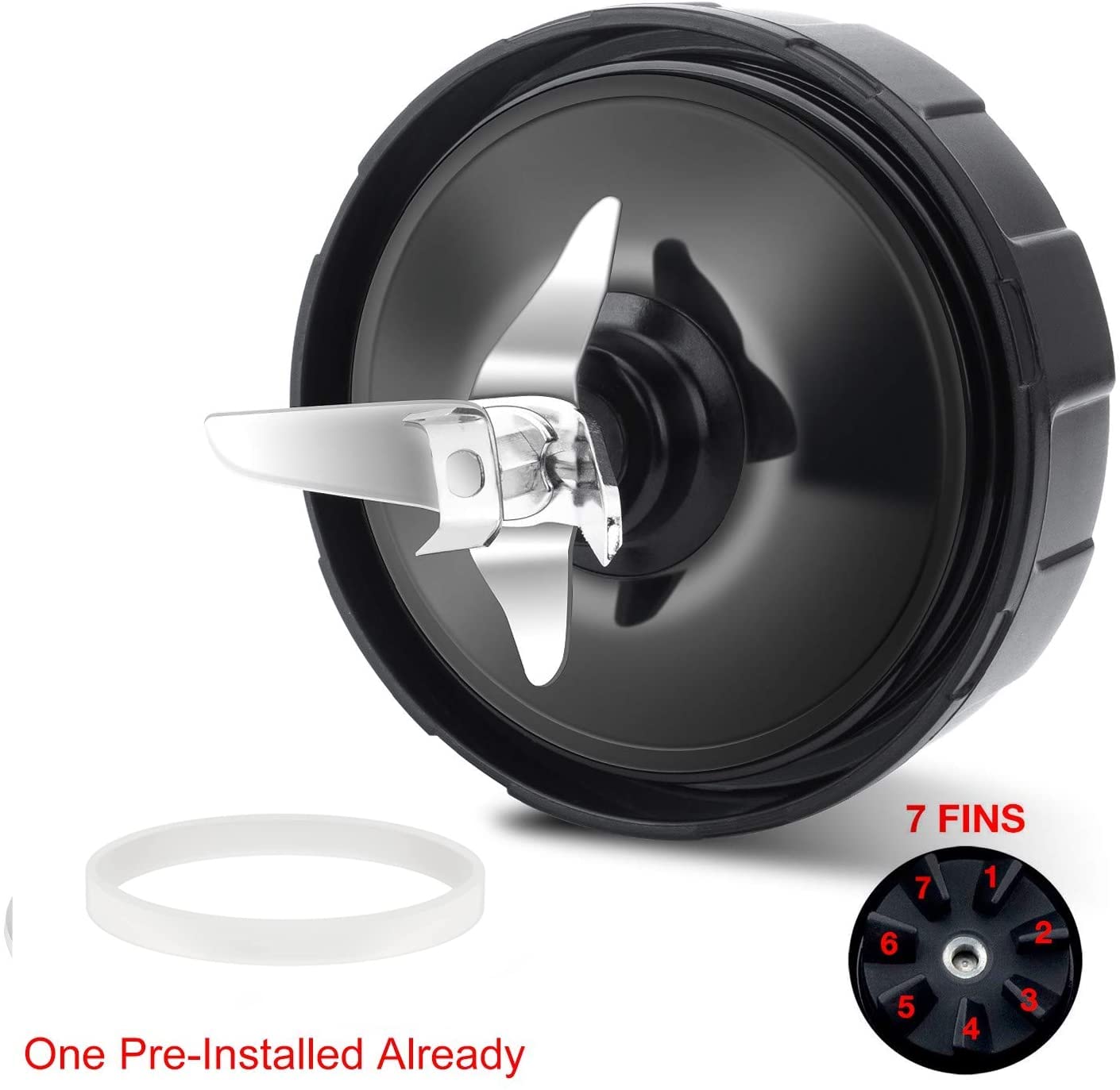 Feilifan packaging includes blade and gasket for ready setup.