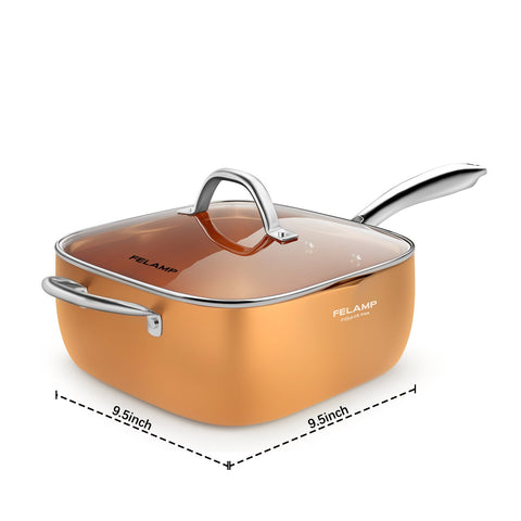 FeLamp FELAMP pan is dishwasher-safe for quick, hassle-free cleanup.