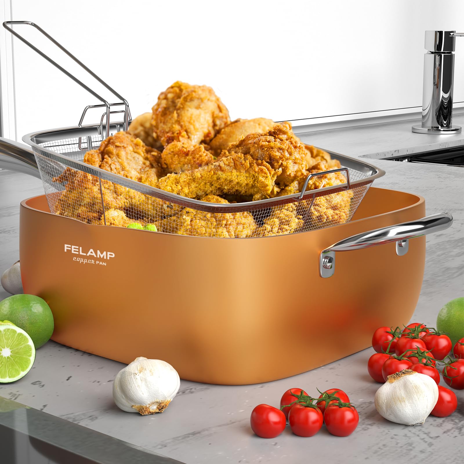 FeLamp induction-compatible pan suitable for all cooktops