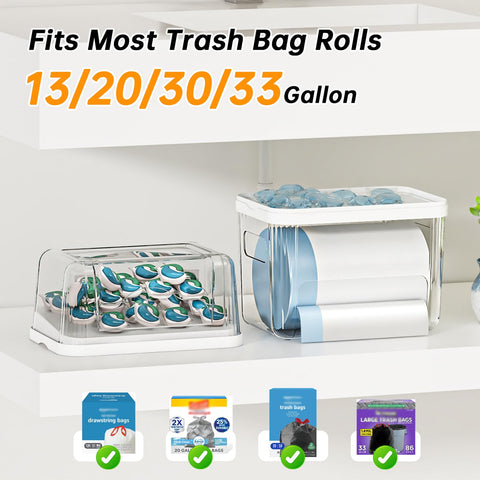 FELIZHOUSE 2-in-1 dishwasher pods container with removable lids for hygiene